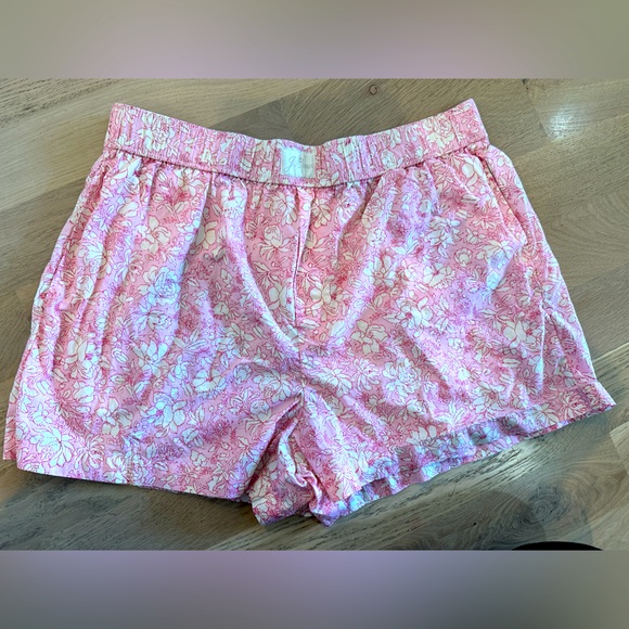 J. Crew Intimates & Sleepwear J Crew Pink Pajama Shorts Size Large Poshmark